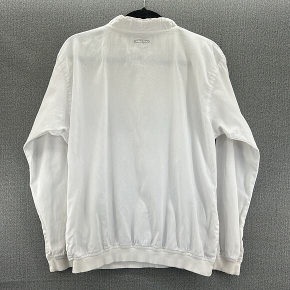 Vintage Crazy Shirtz Maui Hawaiian White Long Sleeve Pockets Shirt S Made In USA - Picture 13 of 15